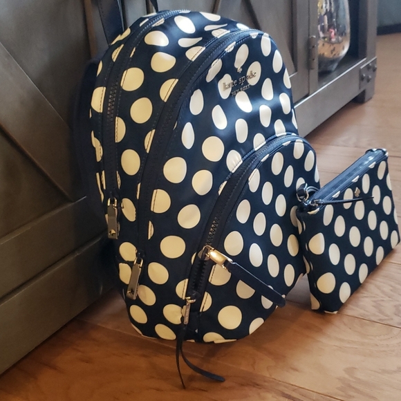 Poka Dot Backpack - Picture 3 of 5